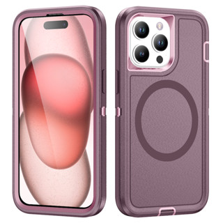 3 Em 1 Armadura Defender Capa De Telefone À Prova De Choque Para iPhone 17 Air 16 15 14 Pro Max 16 PLUS Magnético De Car em Oferta na Shopee