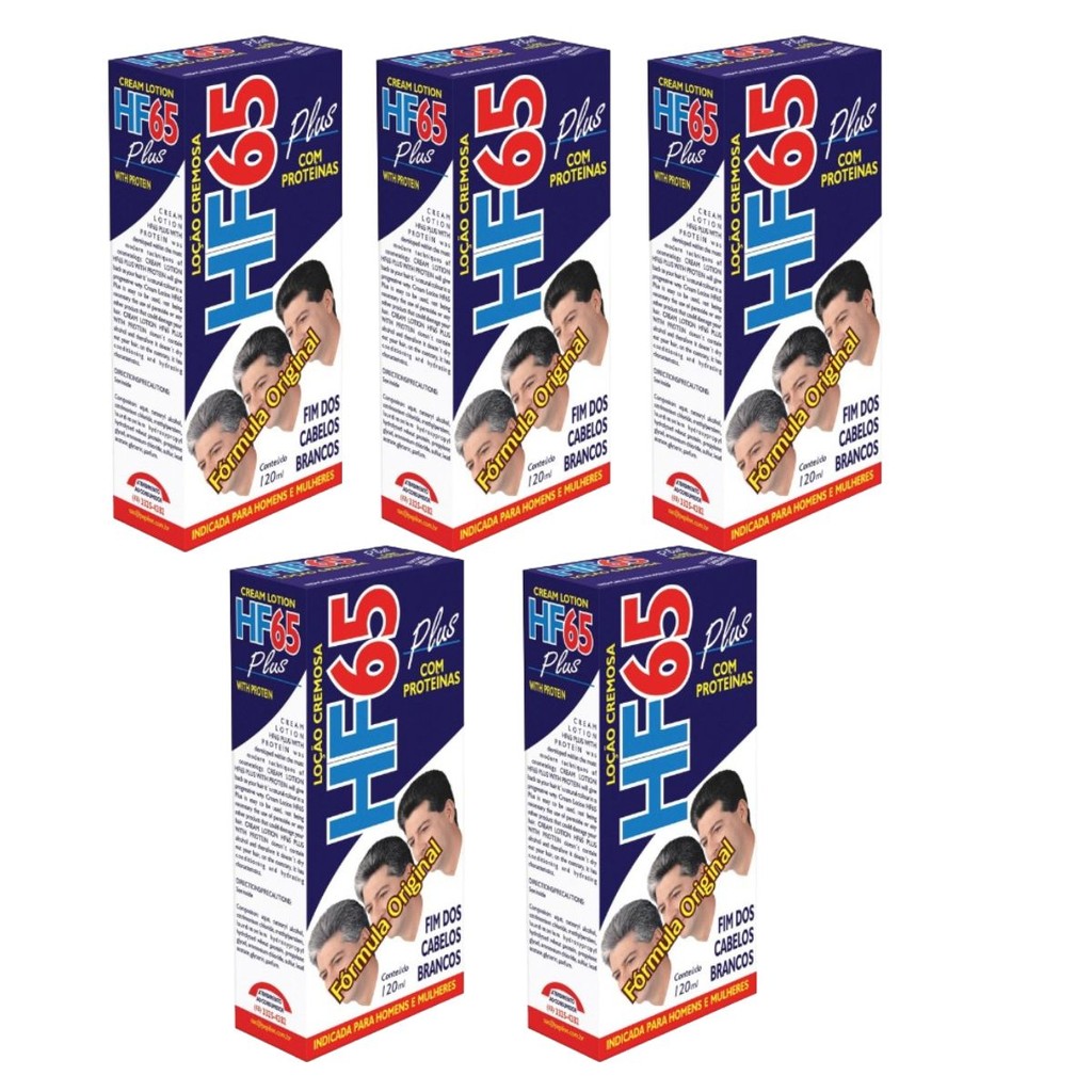 Kit 5 Loção Restauradora HF65 Plus Unissex 120Ml - Pepilon em Oferta na Shopee