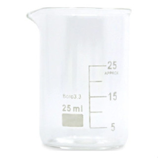 Becker De Vidro Graduado 25ml em Oferta na Shopee