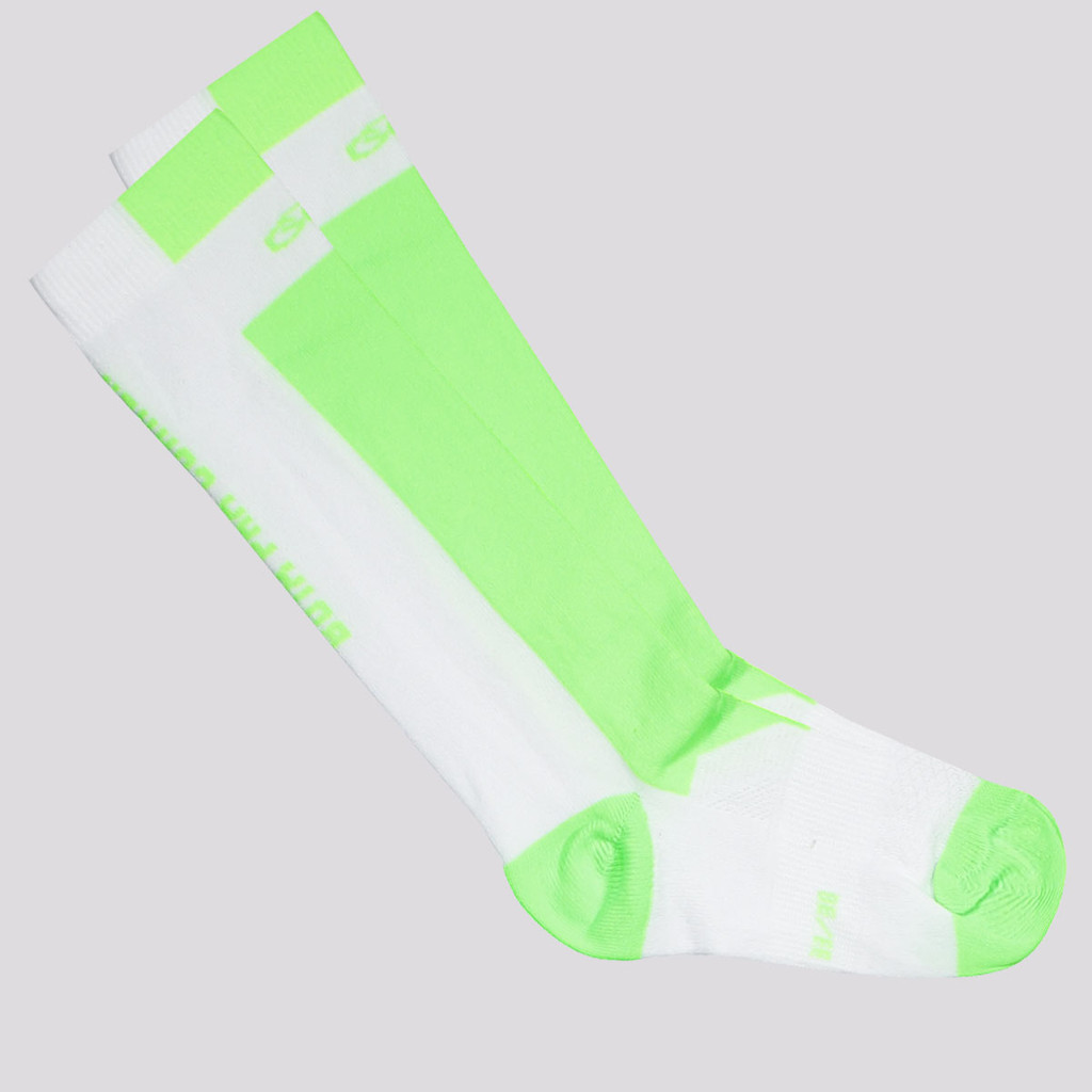 Meia Olympikus Performance BPC Cano Médio Branca e Verde em Oferta na Shopee