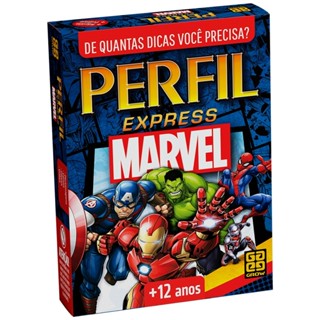 JOGO PERFIL EXPRESS MARVEL 100 CARTAS GROW PERSONAGEM FILME VILÕES RACIOCÍNIO SUPER HERÓIS PERGUNTAS em Oferta na Shopee