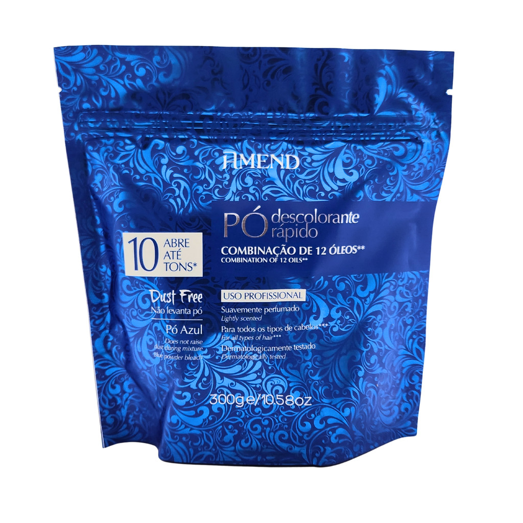 Pó Descolorante Rápido Amend 10 Tons 300g - Descolore e Hidrata em Oferta na Shopee
