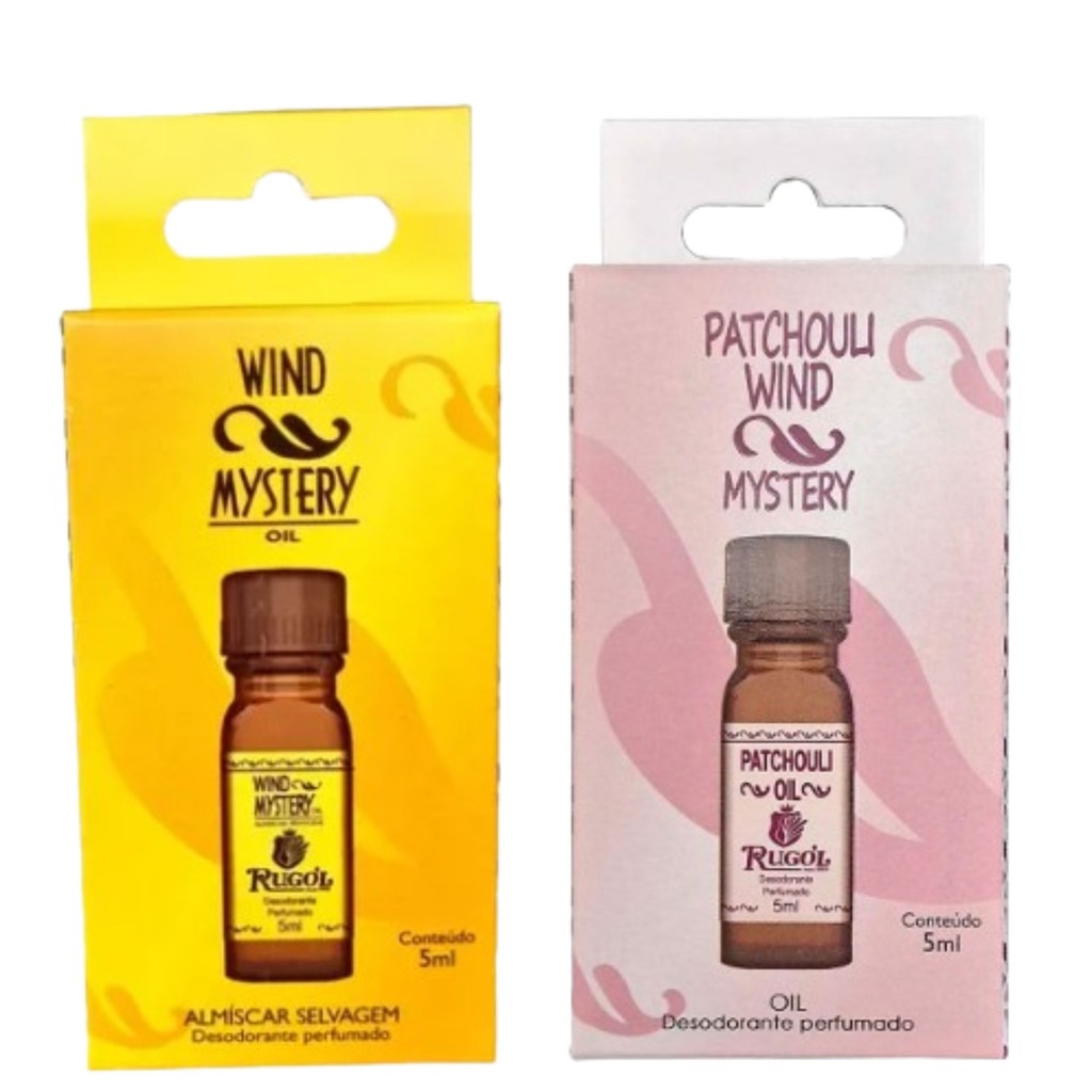 Kit 2 Wind Mystery Almíscar e Patchouli 5Ml - Rugól