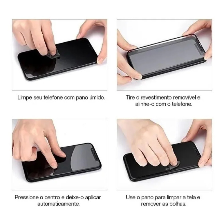 Kit 10 Película De Vidro Temperado 3D 9H Para Samsung A01 A02 A03 A10 A31 A41 A51 A71 M