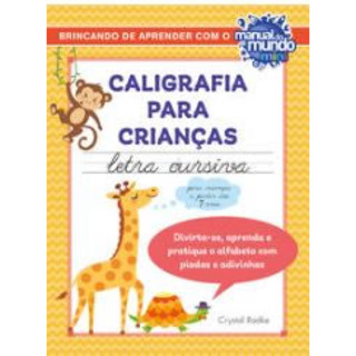 CALIGRAFIA PARA CRIANÇAS LETRA CURSIVA em Oferta na Shopee