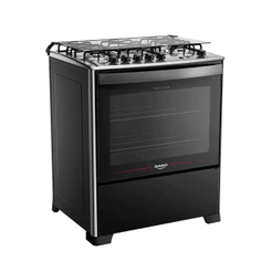 Fogão Dako Magister 5 Bocas Automático Mesa de Inox Tripla Chama Forno 100L