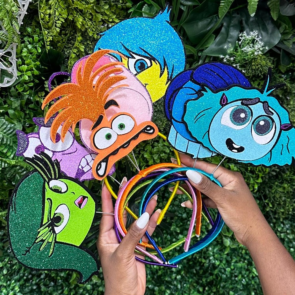 Arco Tiara Emoções Divertidamente Inside Out - Carnaval em Oferta na Shopee