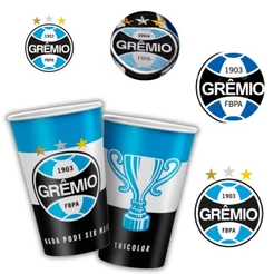 8~40 COPO PAPEL FESTA GREMIO 180ML REGINA(CHOCO)