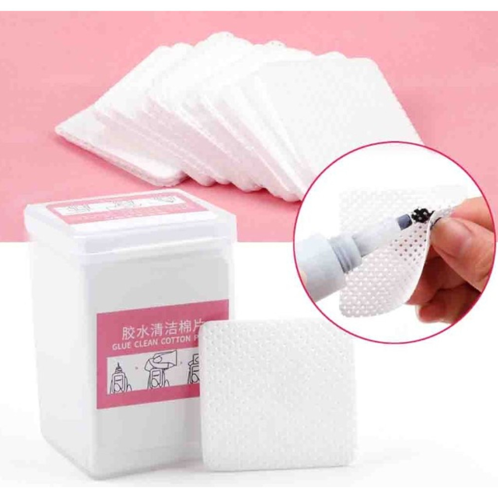 KIT 200 unidades Folhas De Cola De Cílios Mojeie Limpeza Algodão Chicote Extensão em Oferta na Shopee