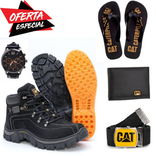 Bota Coturno Masculina Caterpillar Adventure  Kit4 em Oferta na Shopee