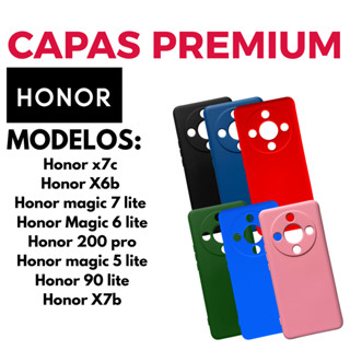 Capinha Silicone Aveludada Honor X7C X6B X7B Magic 7 6 5 Lite 90 Lite 200 Pro Capa em Oferta na Shopee