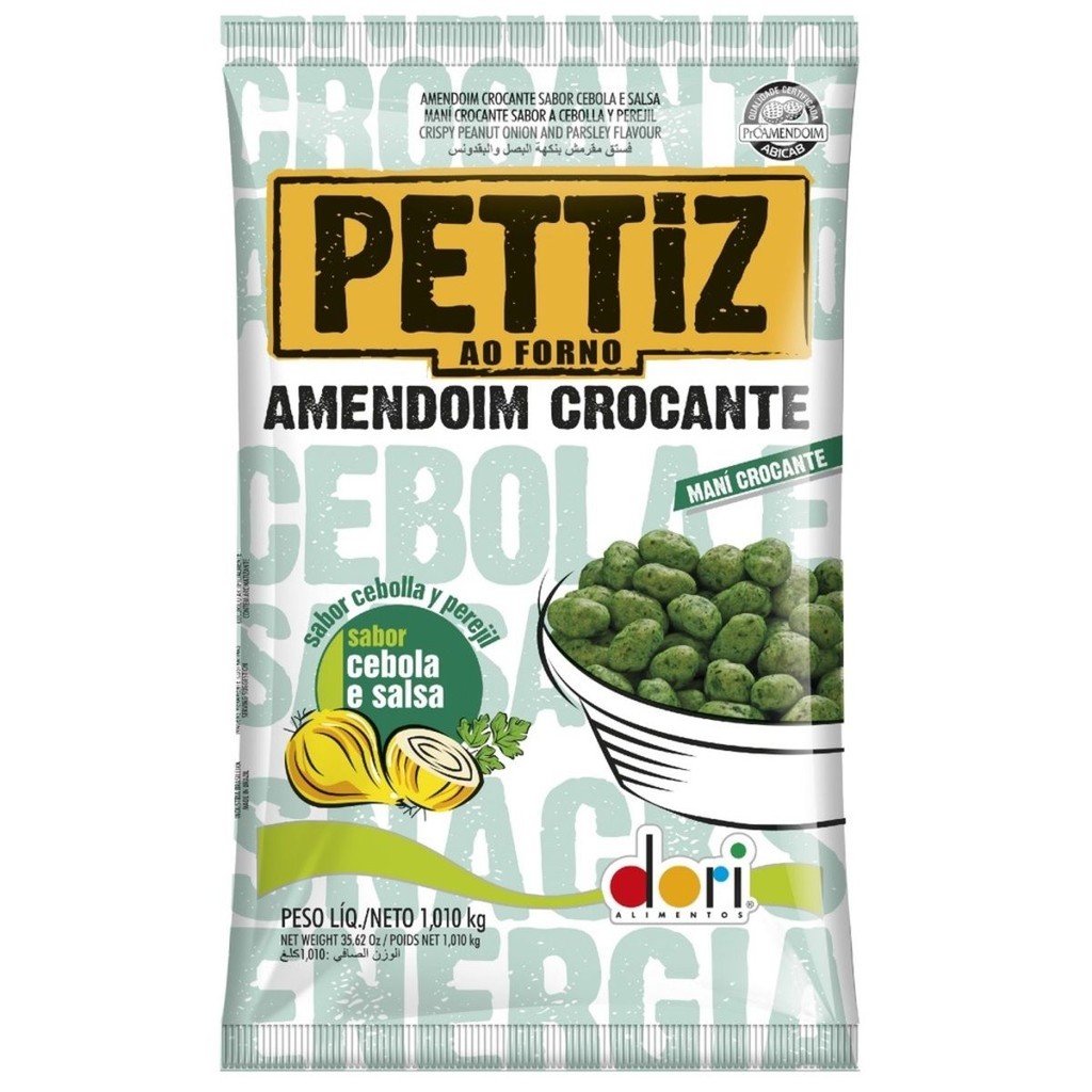 Amendoim Pettiz Cebola/salsa Croc. 1 kg Dori