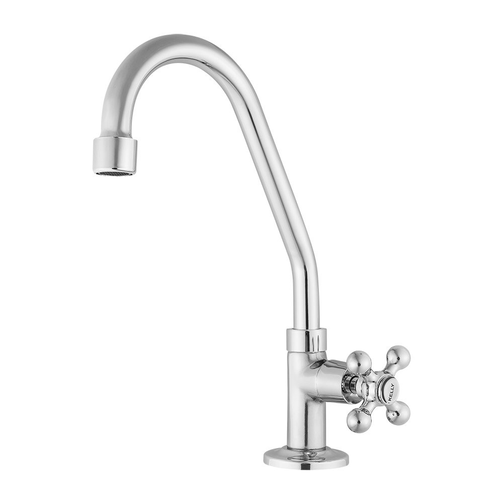 Torneira para Cozinha de Mesa Kelly Metais 163 C33 - Bica Móvel 1/4 de Volta em Oferta na Shopee