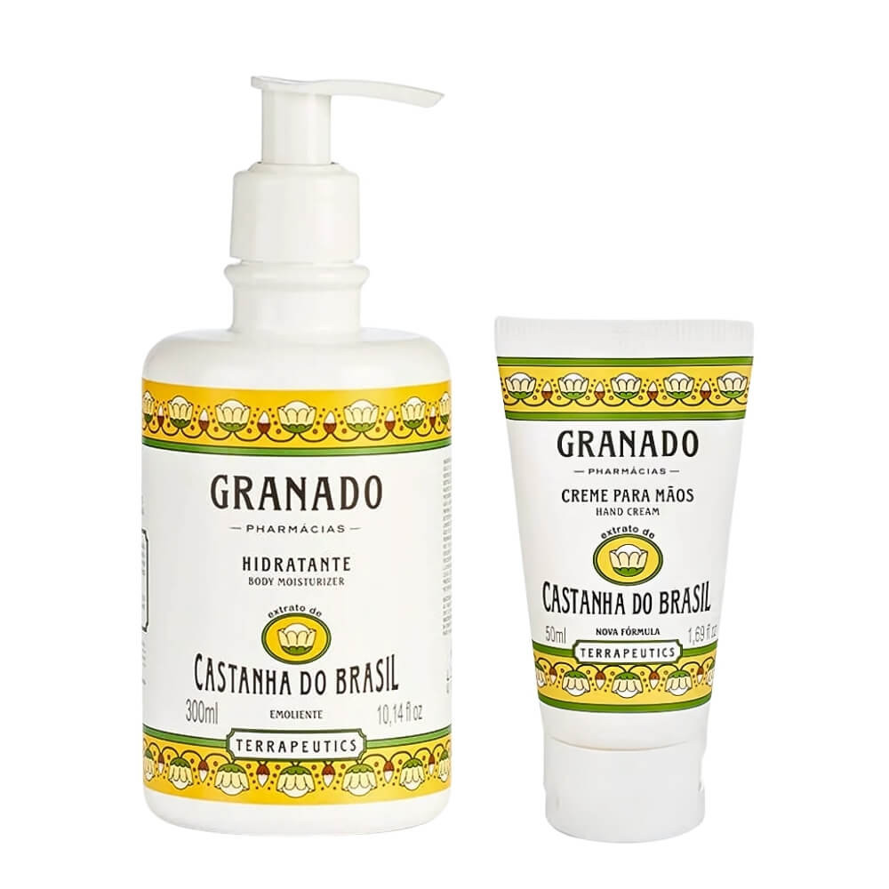 Kit Hidratante Corporal + Creme para Mãos Granado Terrapeutics Castanha do Brasil