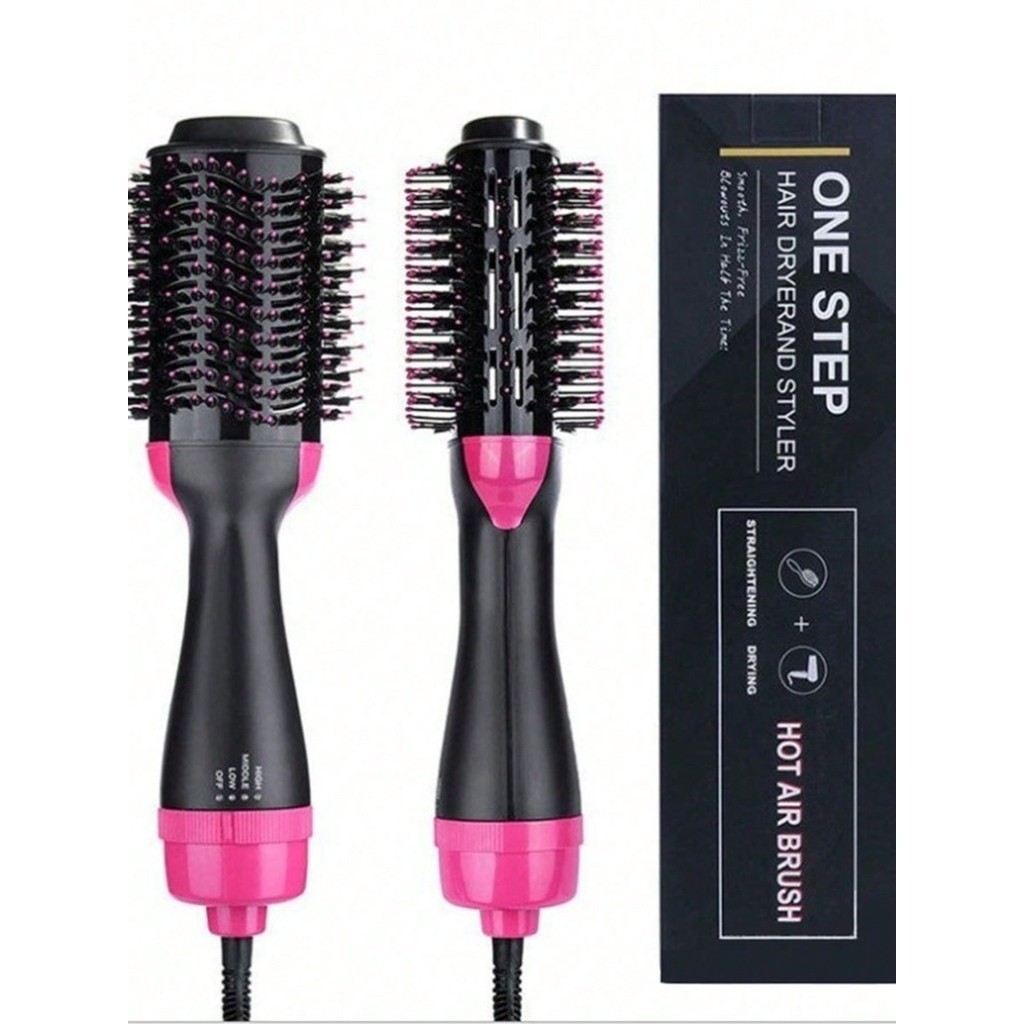 Escova Secadora Alisador Elétrica Quente Cabelo Com 3 Em1 Hair Styler 110V