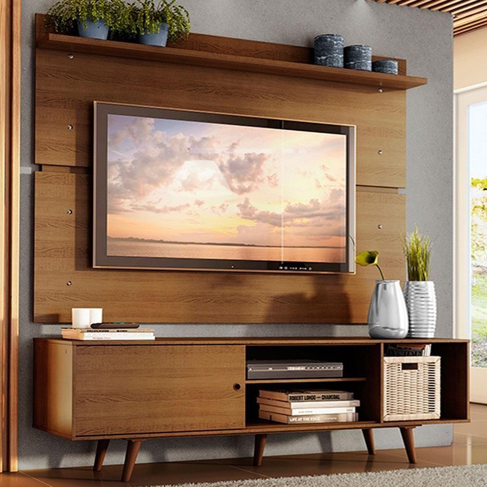 Rack Dubai e Painel para TV até 65" Rustic Madesa