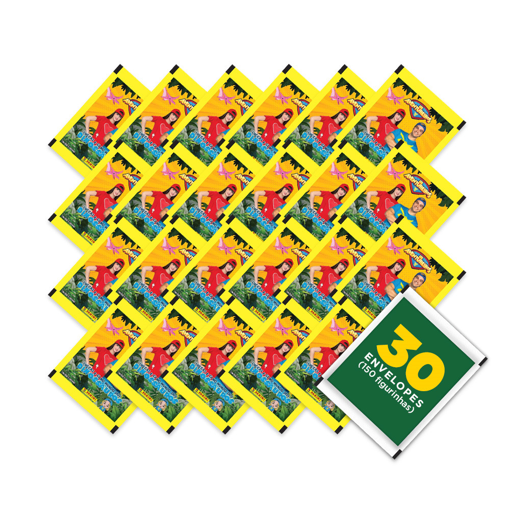 Luccas Neto e Gi - Contém 30 Envelopes (150 Figurinhas) - Os Aventureiros no Mundo dos Dinossauros em Oferta na Shopee