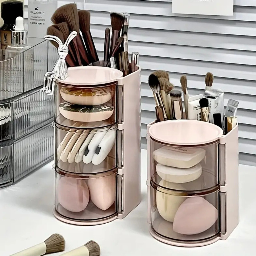 Organizador Multifuncional Para Maquiagens ou Porta Joias 3 Andares