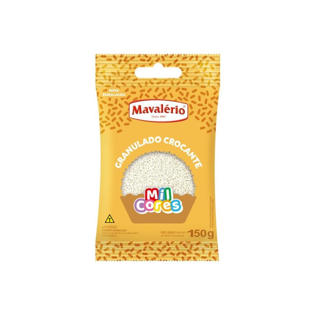 Granulado Crocante Branco 150g - Mavalério
