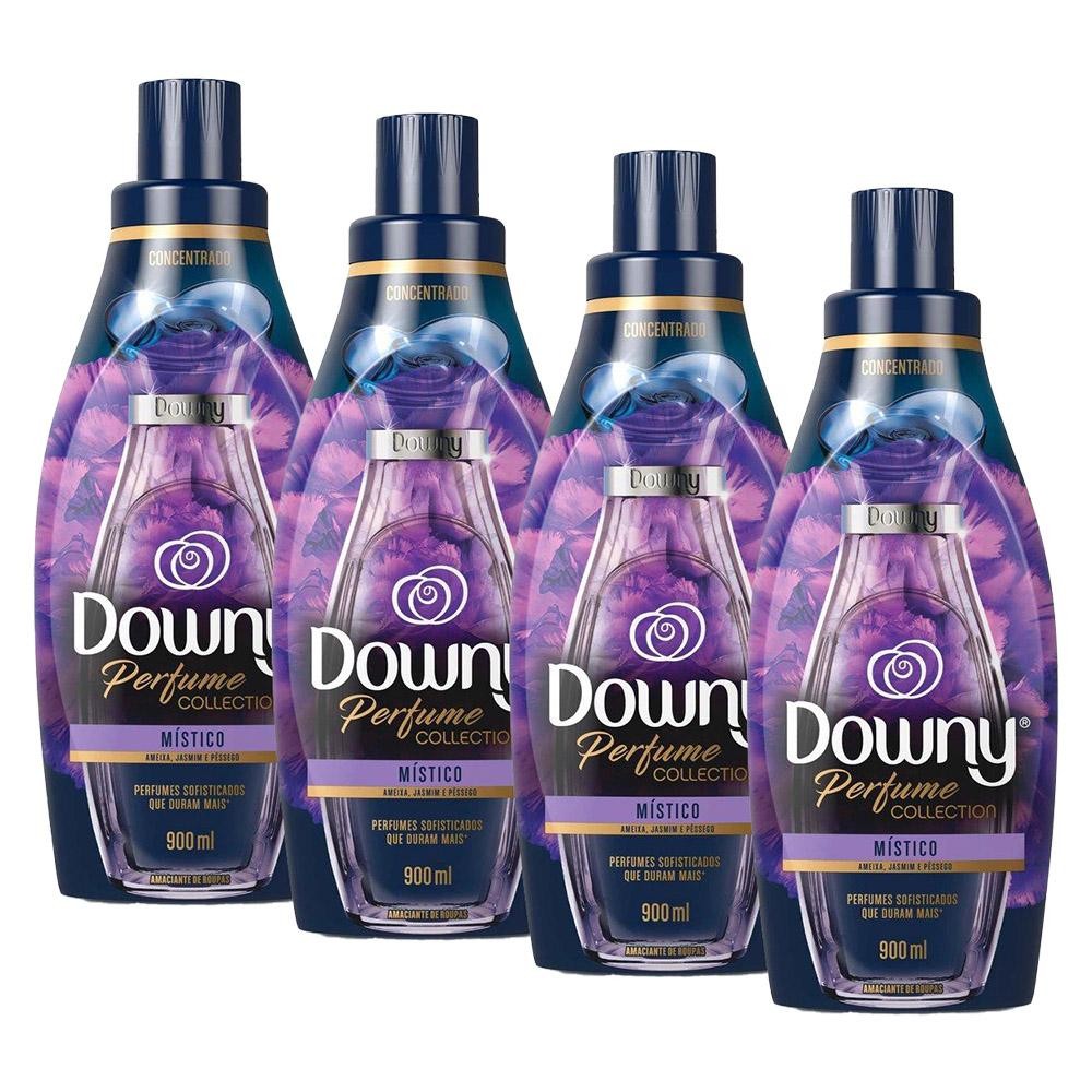 Kit 4 Amaciantes Concentrados Downy Perfume Collection Místico 900ml cada em Oferta na Shopee