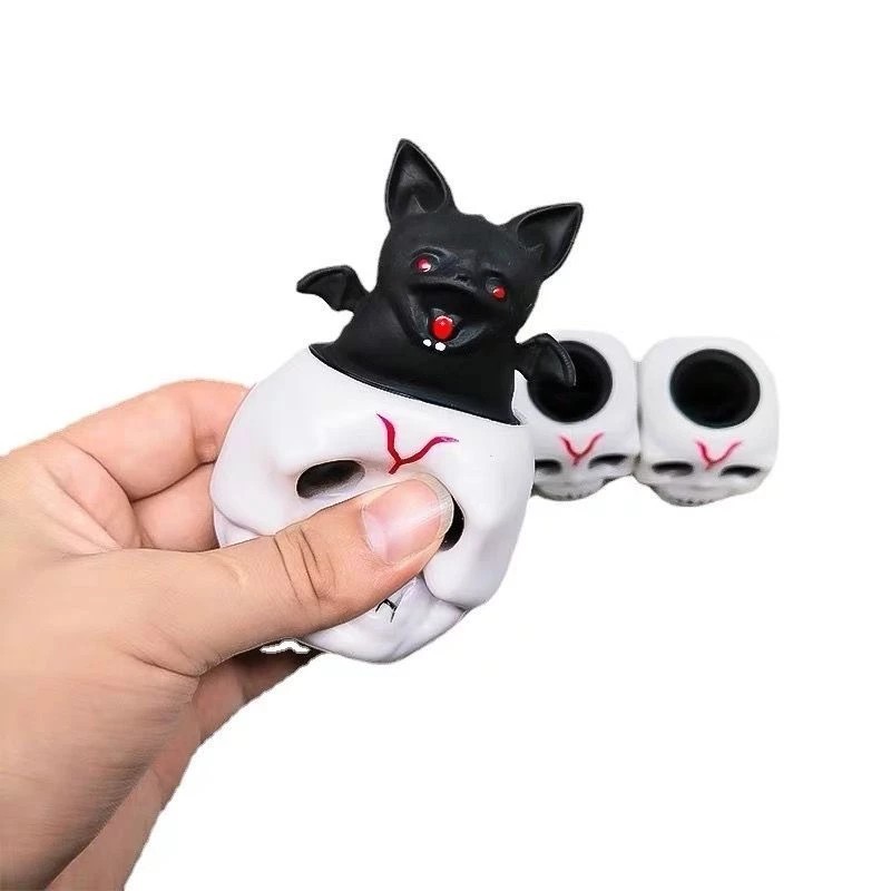 KIT 2 Brinquedo Apertavel Susto Abobora e Caveira Halloween Festas Rebound para Decoração em Oferta na Shopee