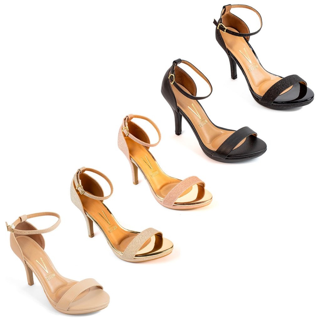 Sandália Feminina Clássica Salto Alto Fino Vizzano 6210-655 - Women Shoes