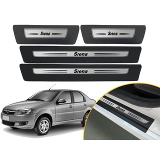 Jogo De Soleira Adesiva Porta Modelo Drop Fiat Siena 2006 2007 2008 2009 2010 2011 2012 2013 2014 2015 2016