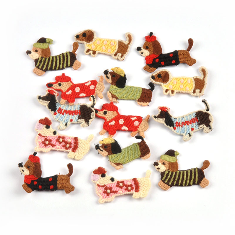 10 Pçs 2.5-4cm Remendos Bordados Do Cão Para Acessórios De Costura Apliques De Roupas DIY Enfeite Artesanal CP4230 em Oferta na Shopee