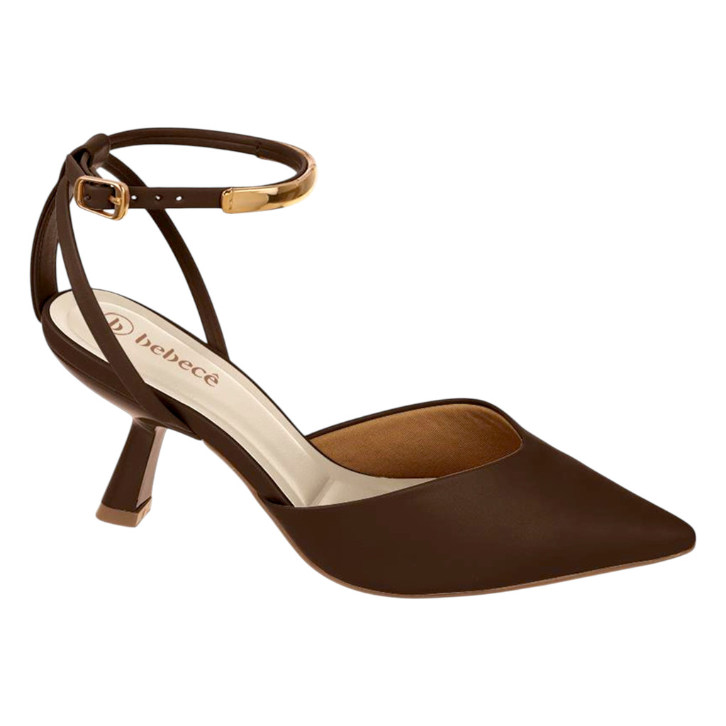 Scarpin Sapato Feminino Salto Médio Fino 8cm Bebecê T7017210 em Oferta na Shopee