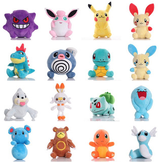 Pokemon Minun Plusle Croconaw Dratini Brinquedos De Pelúcia Pikachu Boneca Recheada
