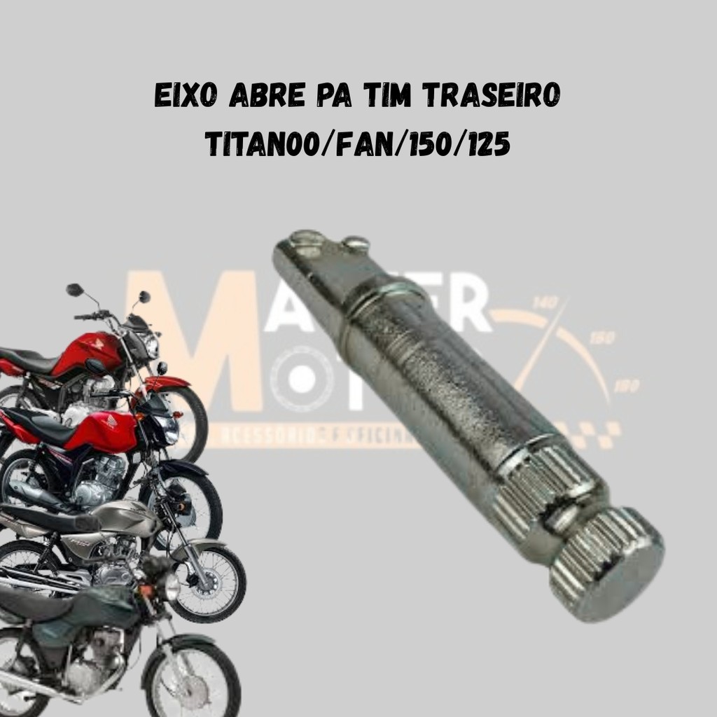 Eixo Abre Patin do Freio Traseiro da lona de freio – Titan / Fan / CG 125 ,150,160 todas