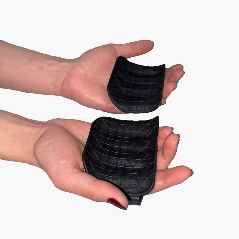Empunhadura Anatômica Para Treino Pesado Com Suporte No Dedo Indicador Pegada Firme