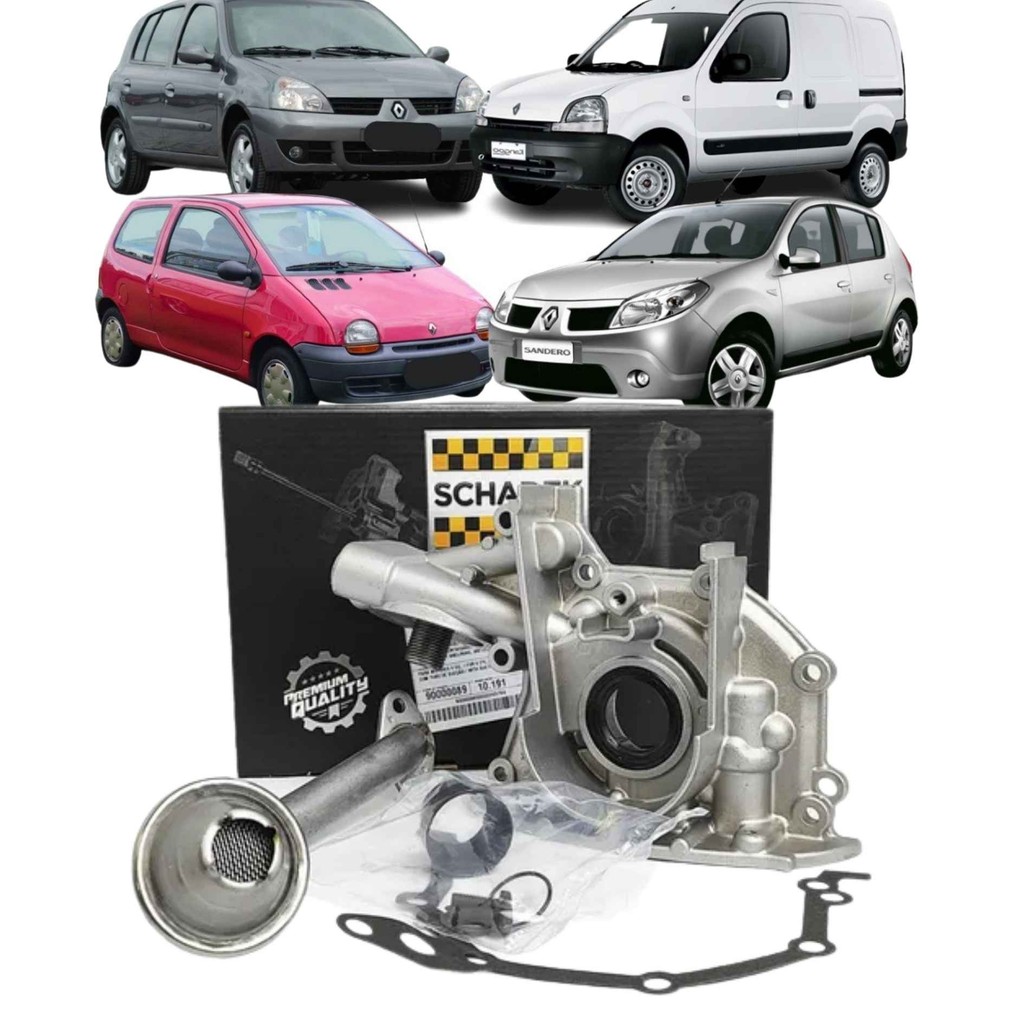 Bomba de Óleo Motor para Peugeot 206 2001 a 2006 - Renault Clio / Kangoo / Logan / Sandero / Twingo - 1.0 16V (Schadek 1 em Oferta na Shopee