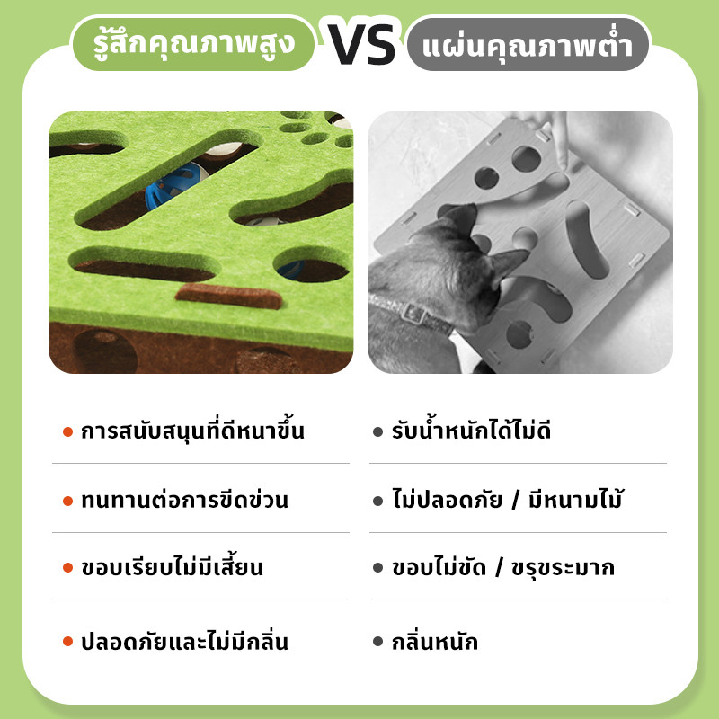 SKISOPGO ของเล่นแมว ของเล่นปริศนาแมว กล่องปริศนาแมวรู้สึก มีหลายสไตล์ - ภาพที่ 5