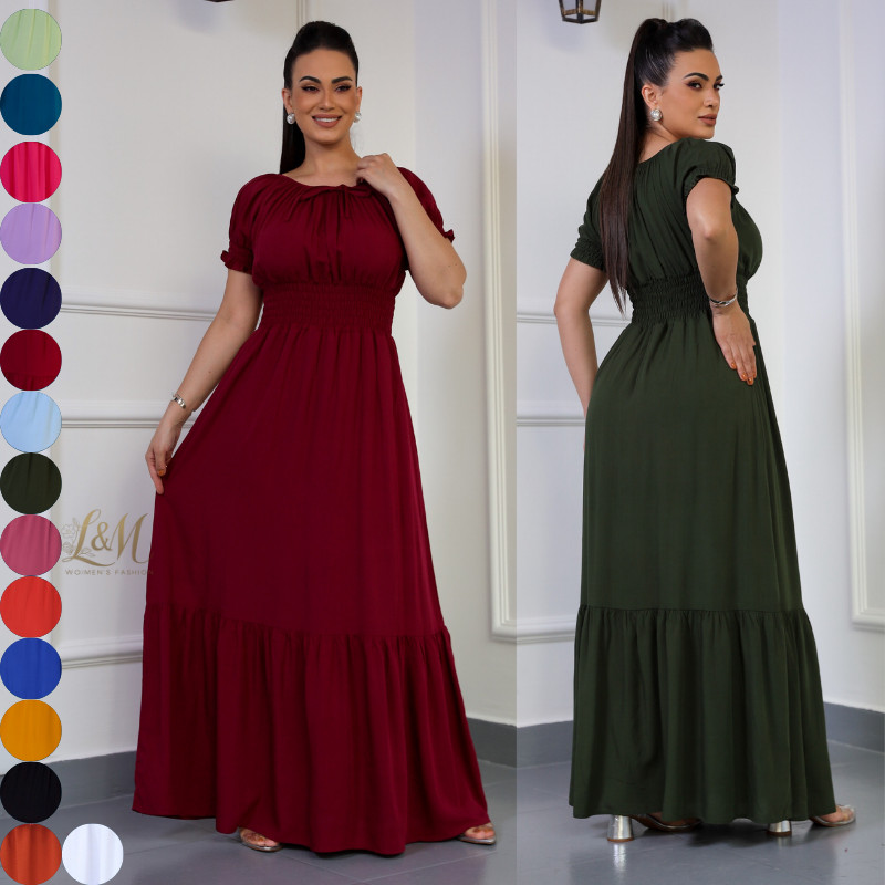 Vestido Curto com Elástico na Cintura na Black Friday 2025 | BuscaProdutos