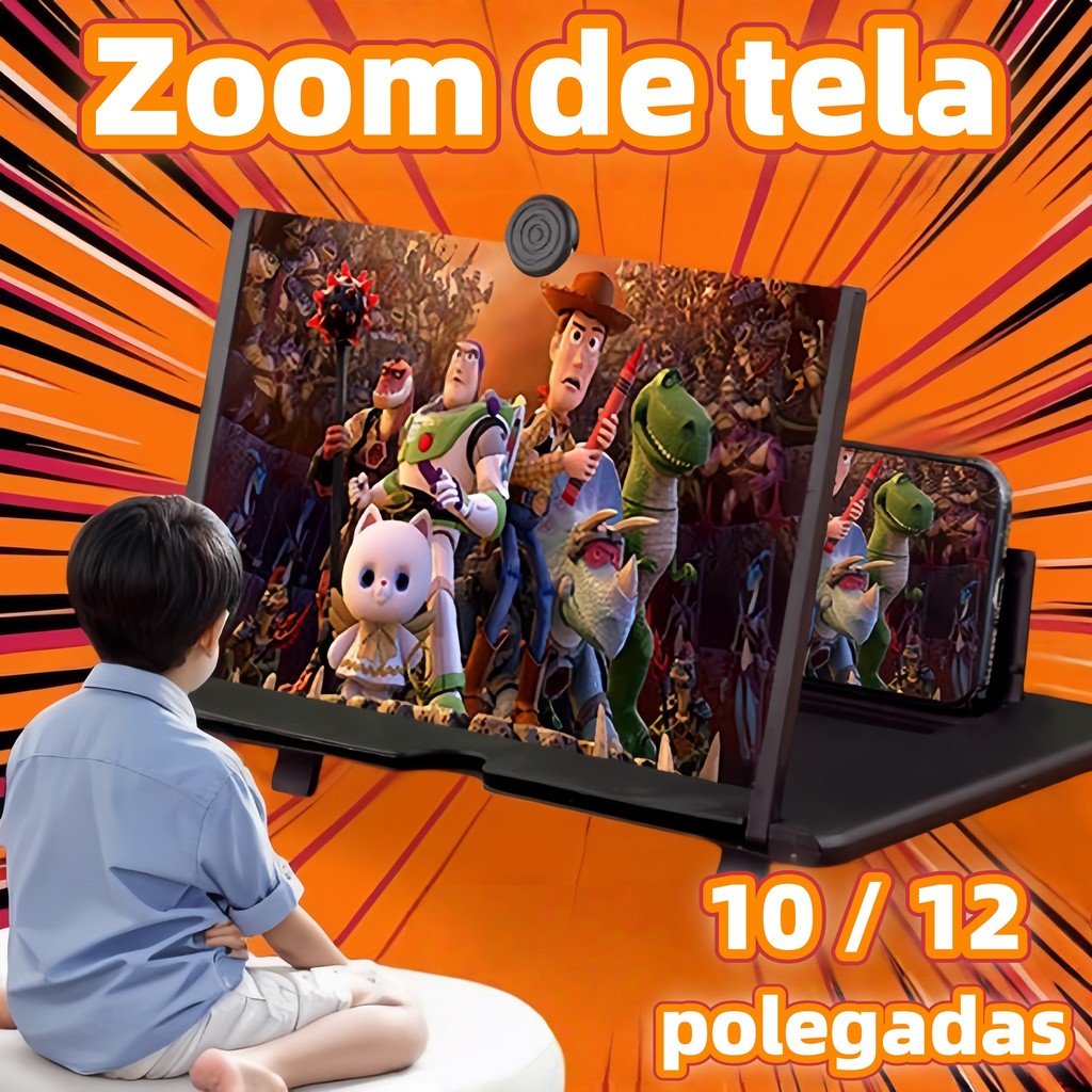Ampliador De Tela Lente 3d Suporte Dobrável De Celular Para Vídeos e Jogos e Ensino on-line em Oferta na Shopee