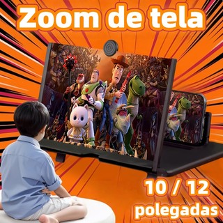 Ampliador De Tela Lente 3d Suporte Dobrável De Celular Para Vídeos e Jogos e Ensino on-line
