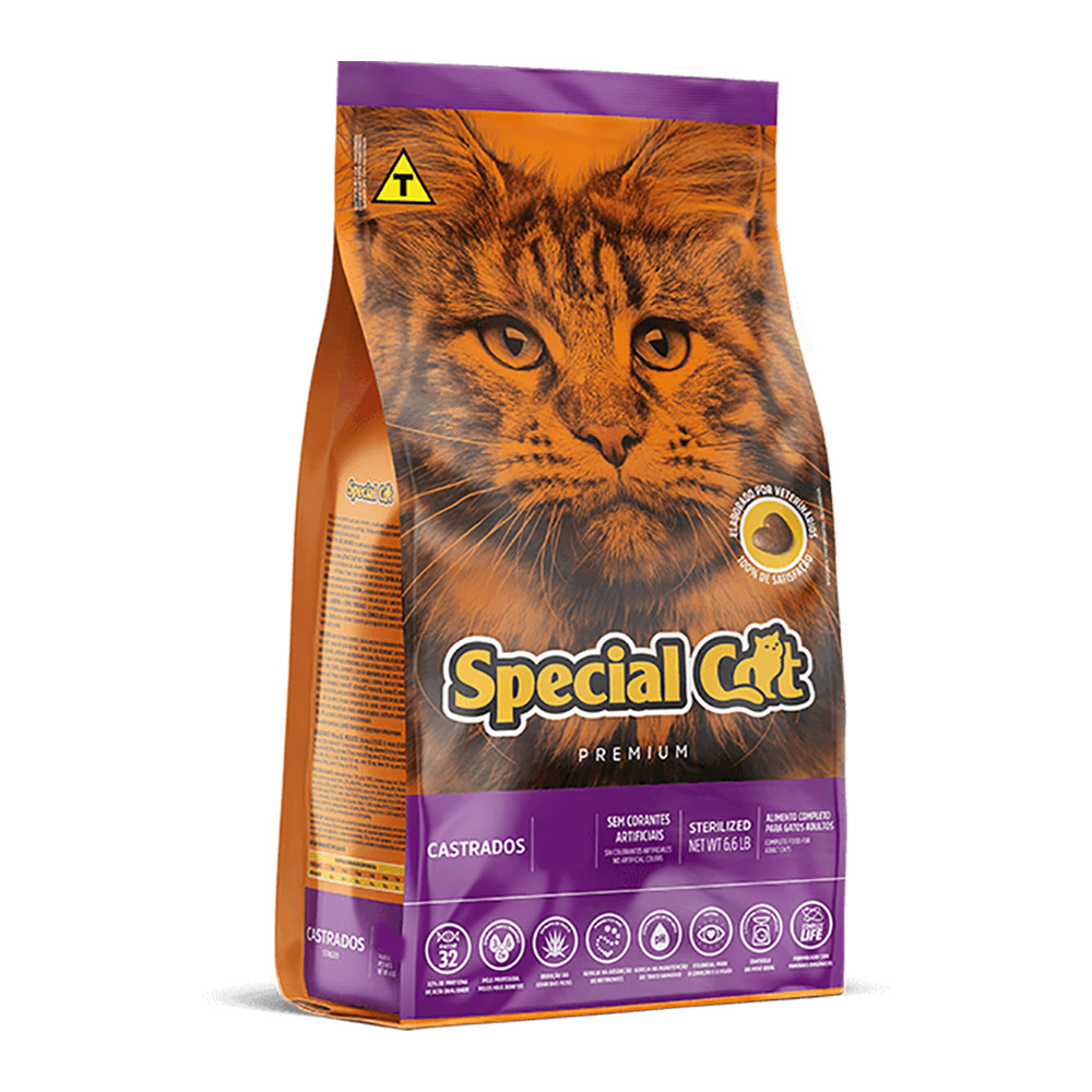 Ração Special Cat Gatos Castrados 1kg em Oferta na Shopee