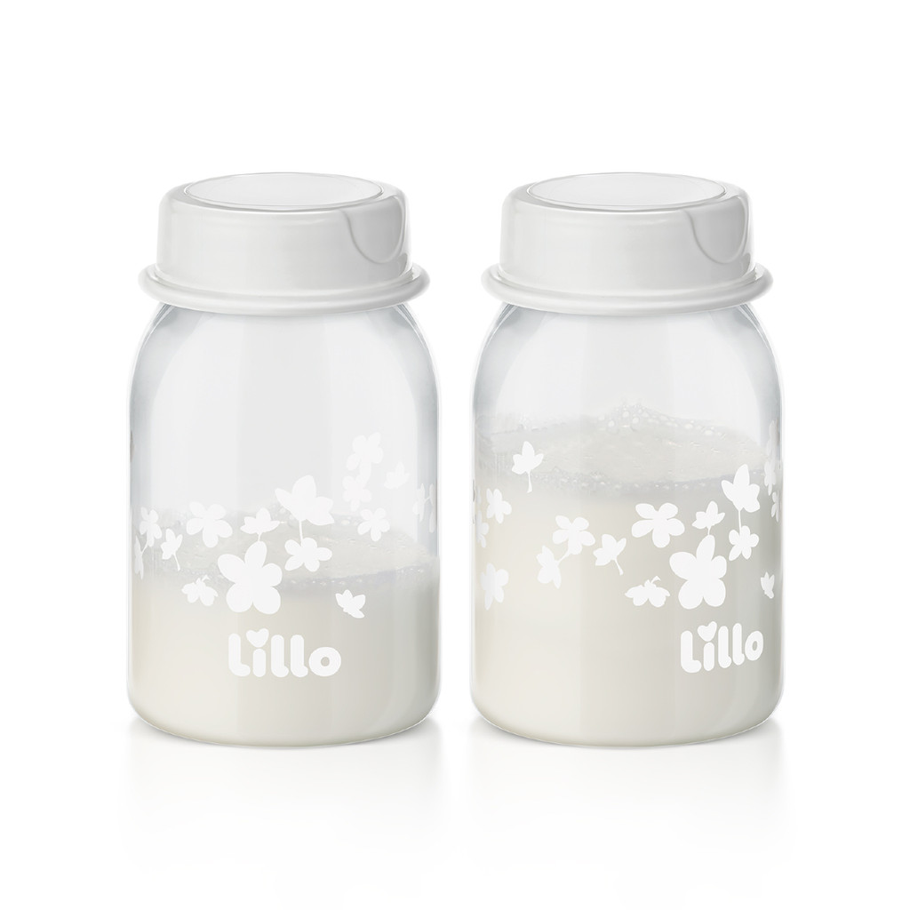 Kit 2 Frascos Para Armazenar Leite Materno 120ml - Lillo