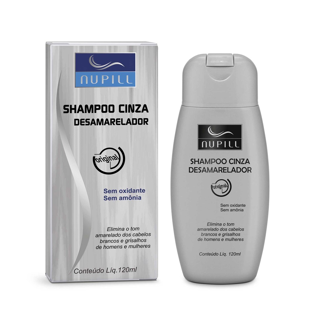 Shampoo Cinza Desamarelador Nupill 120ml em Oferta na Shopee