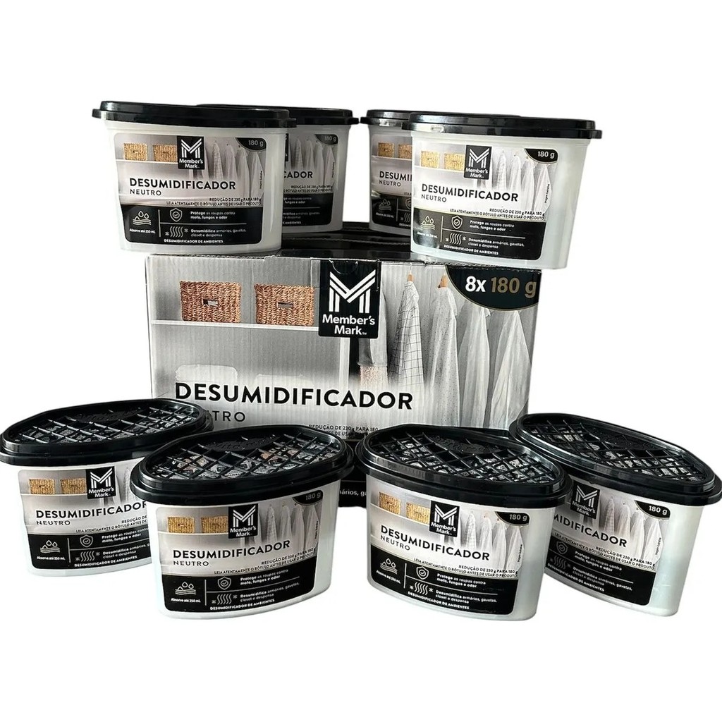 Anti Mofo Desumidificador Members Mark Neutro 8unid 180g