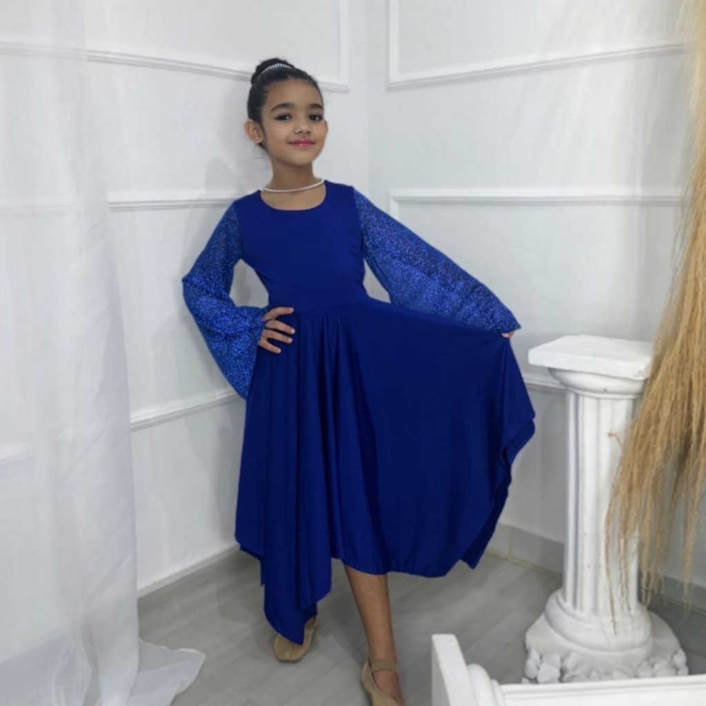 Vestido Infantil de Dança Coreografia ASA Moda Meninas em Oferta na Shopee