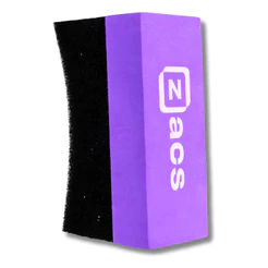 Kit 2 Aplicador De Pretinho Para Pneu Zacs Espuma Curvada *