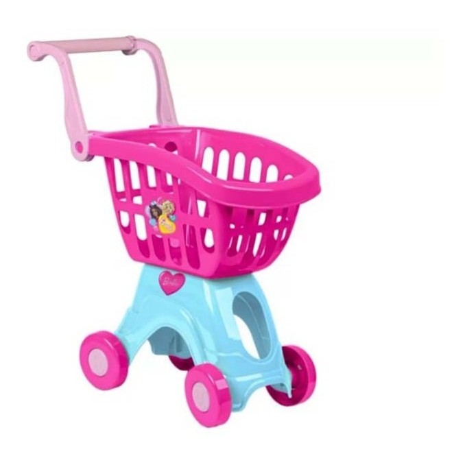 Carrinho de Compras Supermercado 50cm Brinquedo Infantil Interativo Para Passear Fazer Compras Autonomia Cotiplás