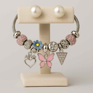 Pulseira Life Aço Inoxidável Prata Com Berloques Ajustável Charme Luxo Presente Feminino Pingentes Estilo Versátil Mais em Oferta na Shopee