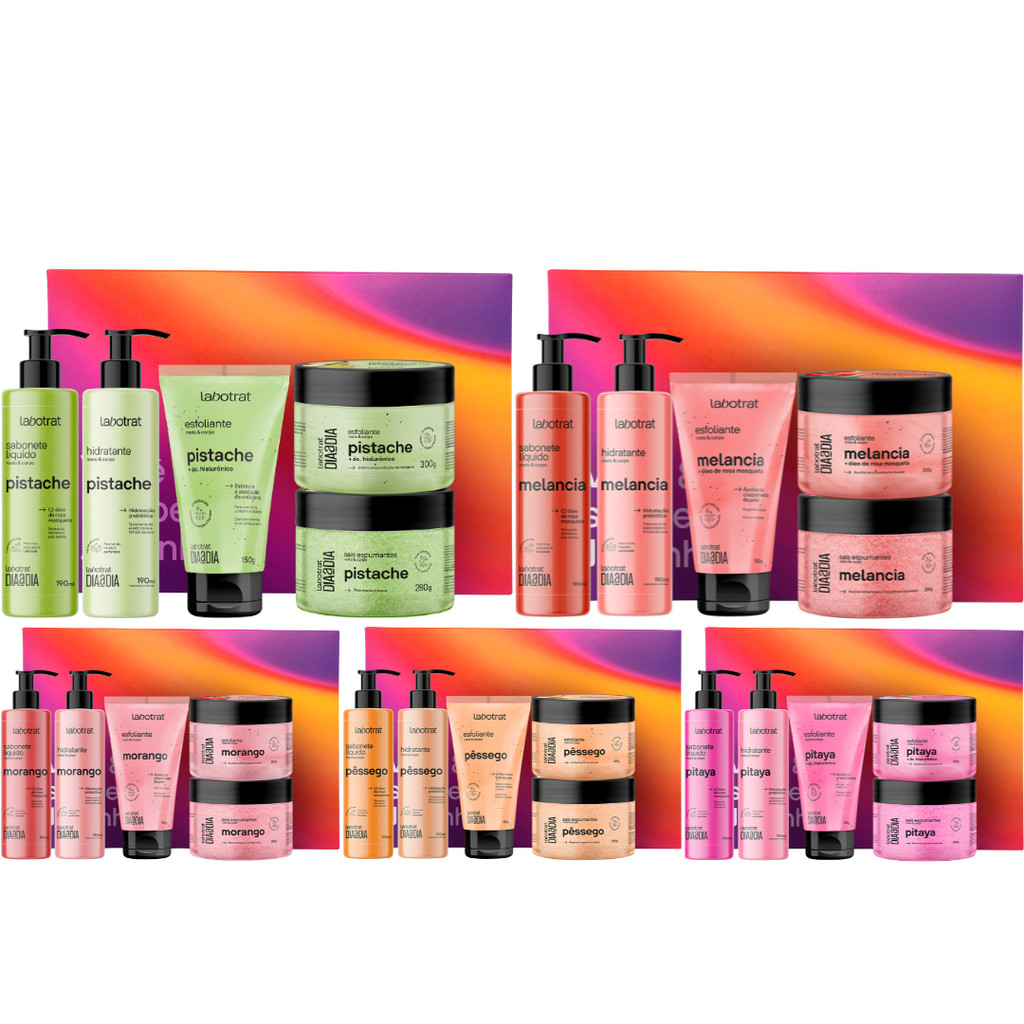 Kit Banho Labotrat Dia A Dia Experiência Spa Premium Corpo Rosto Caixa Presente 5 Produtos – Escolha