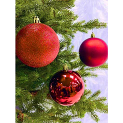 Kit 20 Und Bolinhas de Natal Decorativas Para Árvore 4CM Decoração Natalina Bolas Enfeites