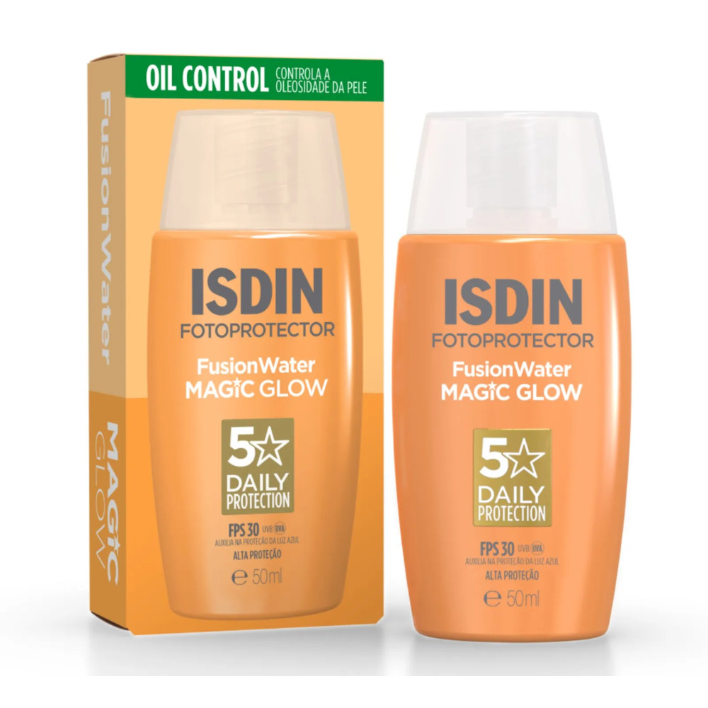 Protetor Solar Isdin Fusion Water Magic Glow FPS 30 50ml