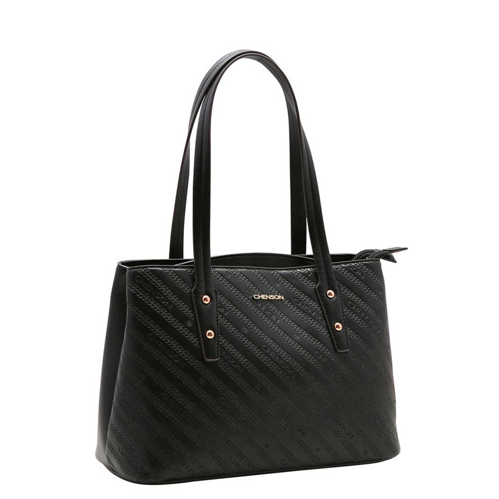 Detalhes do Bolsa Feminina  Chenson Logo e Correntes Ombro 3483374