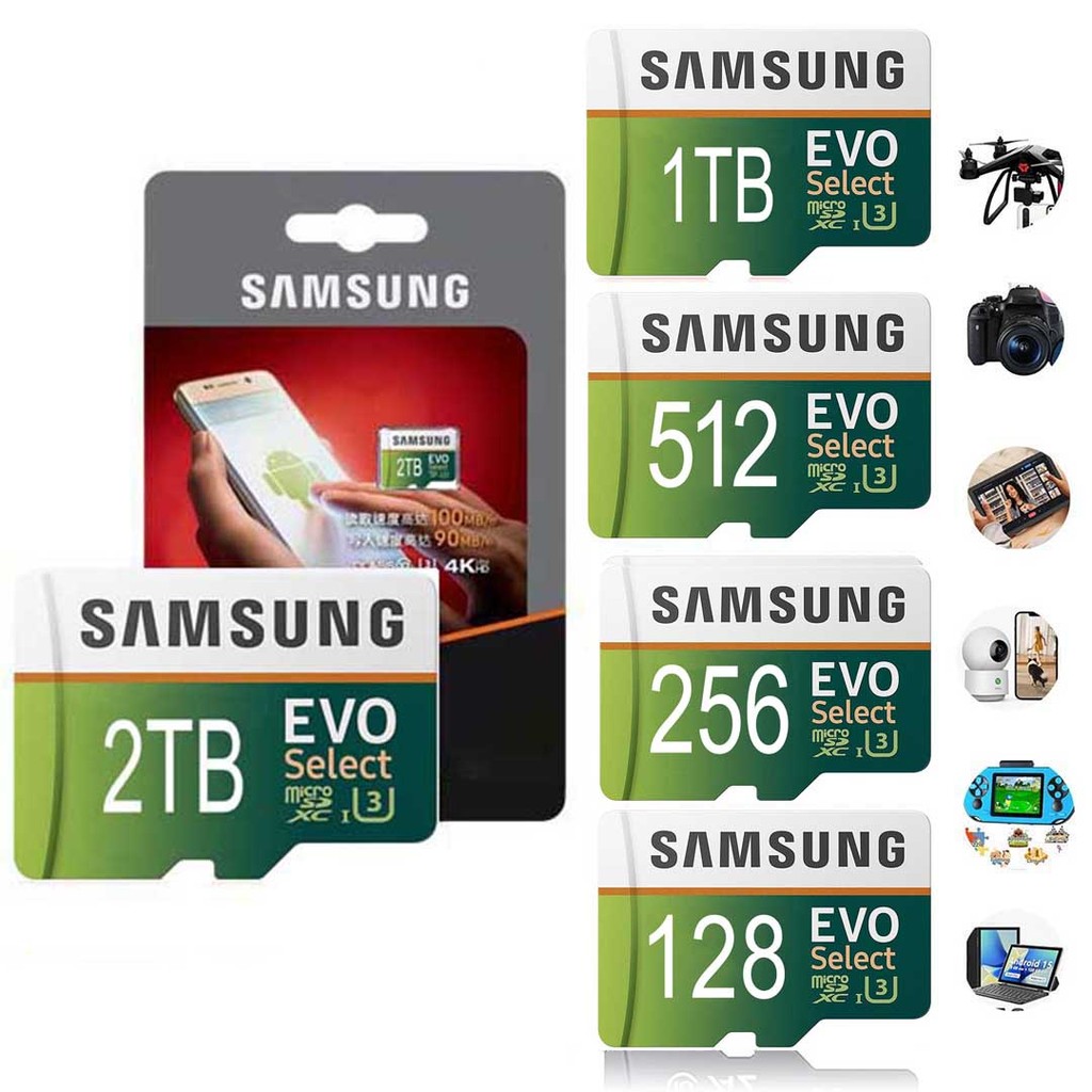 Cartão Micro TF Classe 10 , 256GB , 128GB , 64GB , 32GB , De Memória , 1TB , 2TB Flash De Alta Velocidade , A3 , U3 , Mi